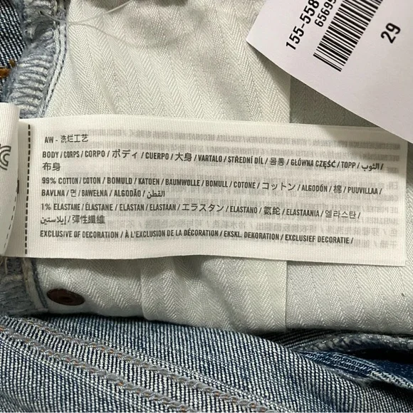 NWT Abercrombie & Fitch The Ankle Straight Ultra High Rise Curve Love Jeans 29 8